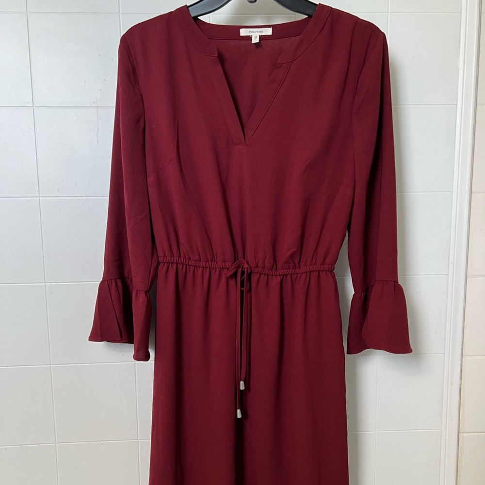 Maurice's solid bell sleeve dress. Size XS